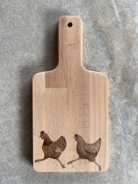 Two Hens board