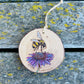 Bee and Flower ornament