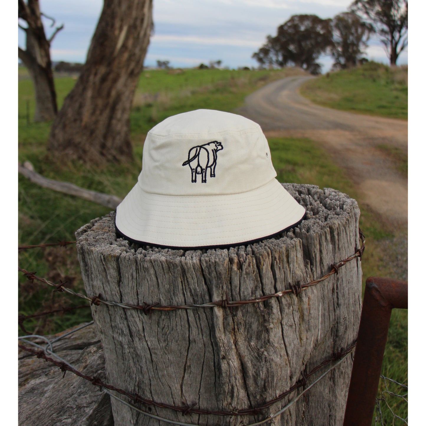 Cream Bucket hat