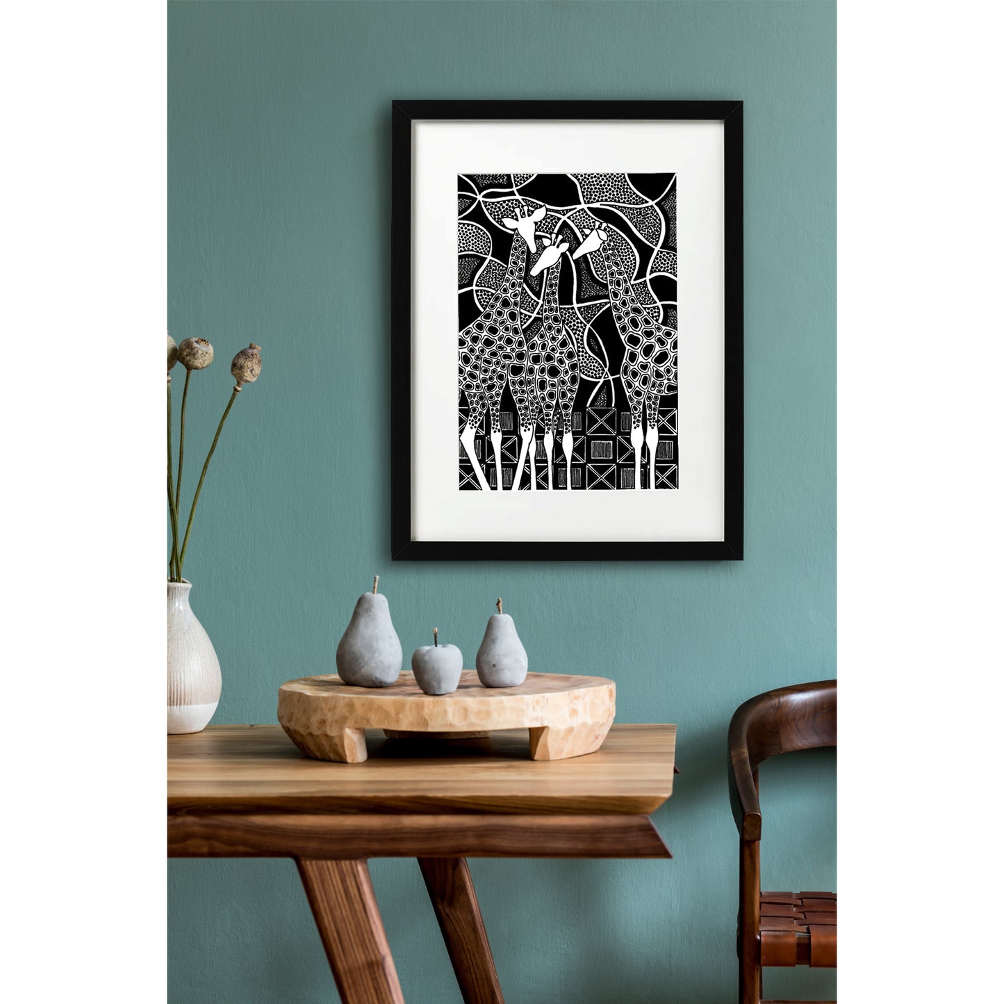 Giraffes - reproduction print 2/50