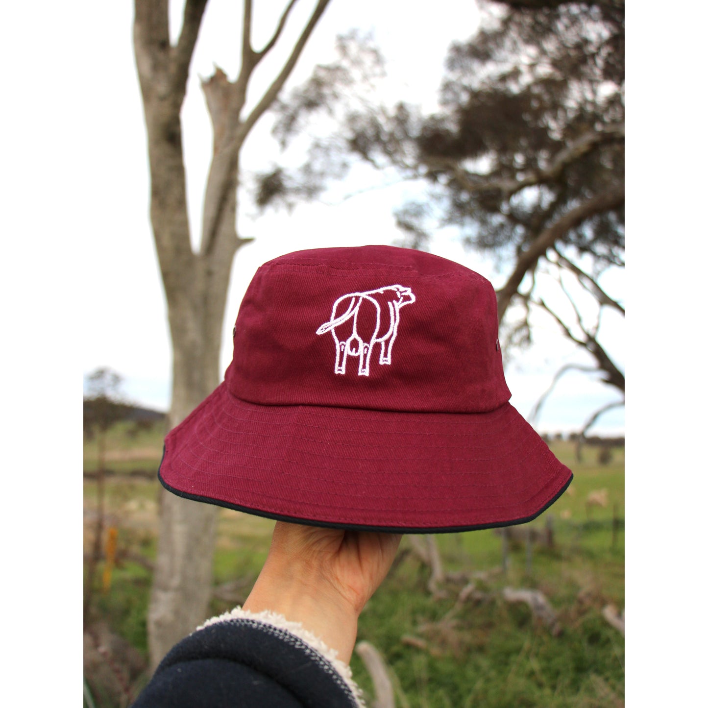 Maroon Bucket Hat