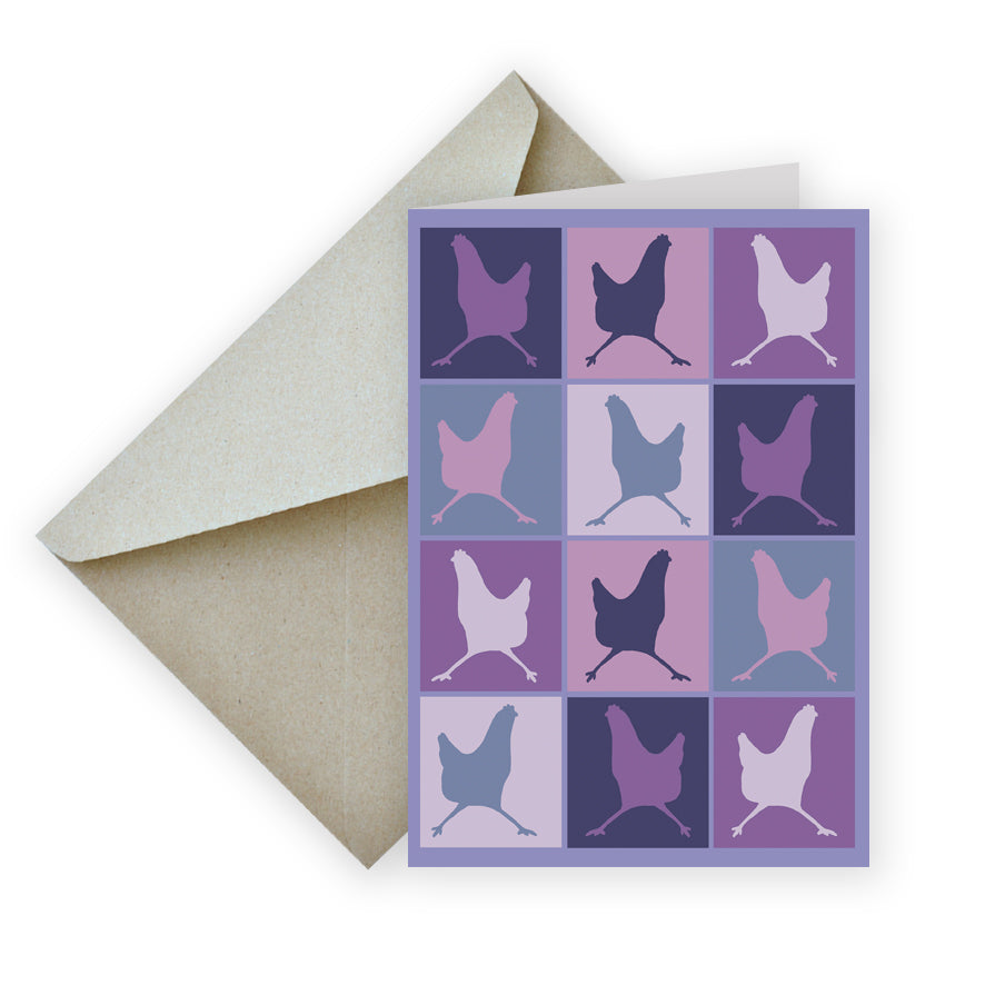 Checkered Hen Card