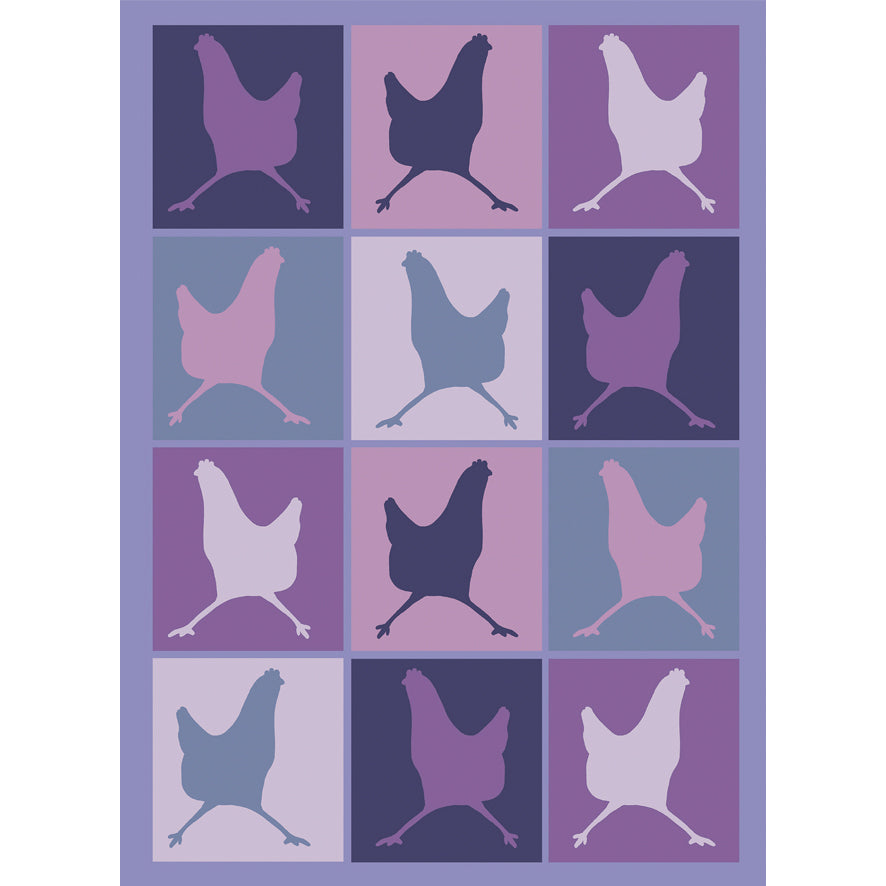 Checkered Hen Card