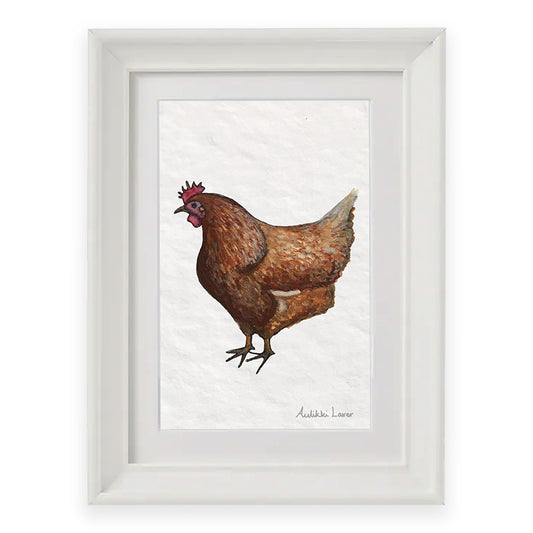 Watercolour Hen