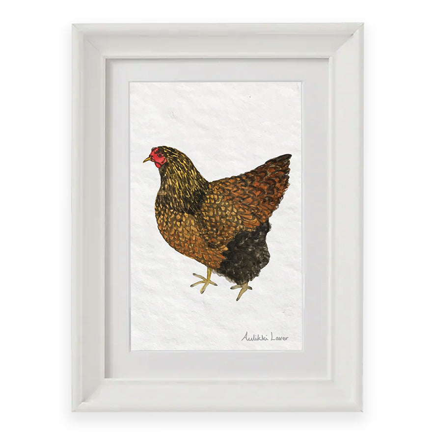 Watercolour Hen