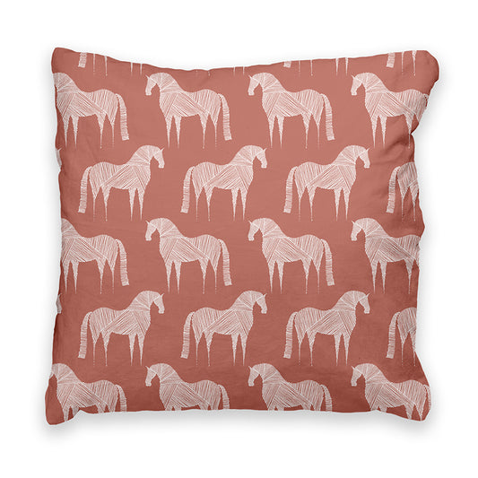 Handmade cushion cover - Horse design